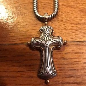 Authentic Brighton Large Cross Necklace